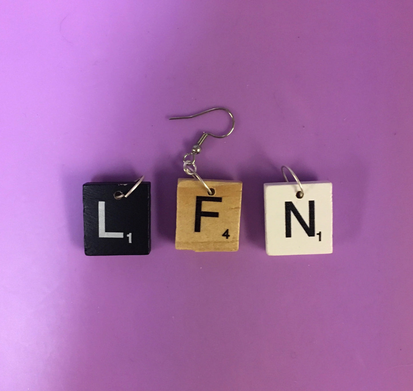 Scrabble Tile Earrings