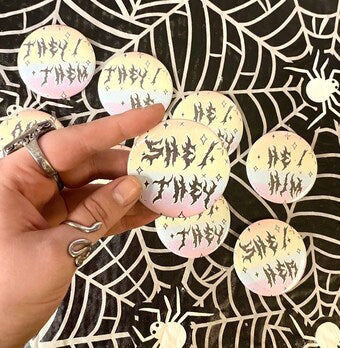 Custom Pronoun Pins